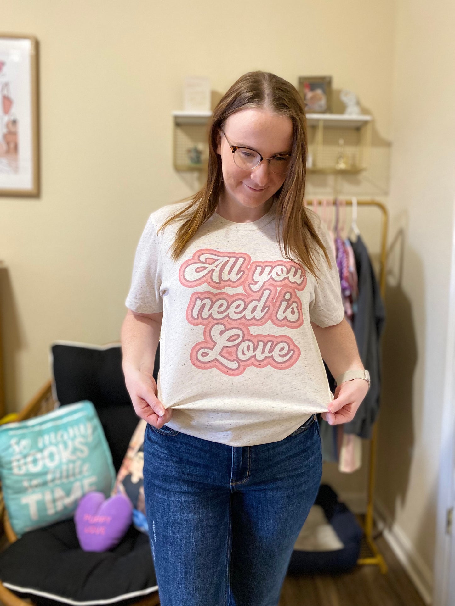 Retro All You Need is Love Tee