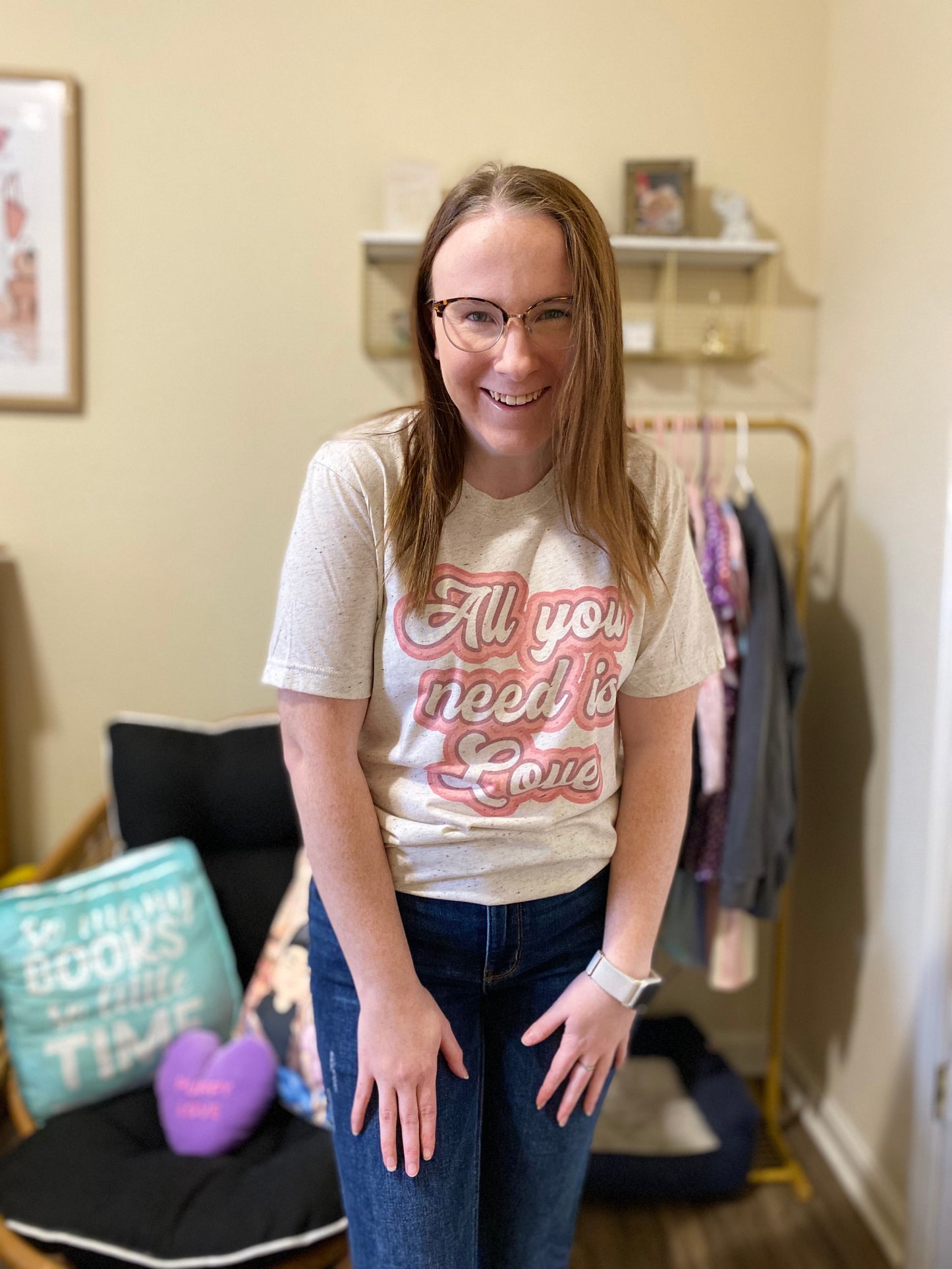 Retro All You Need is Love Tee