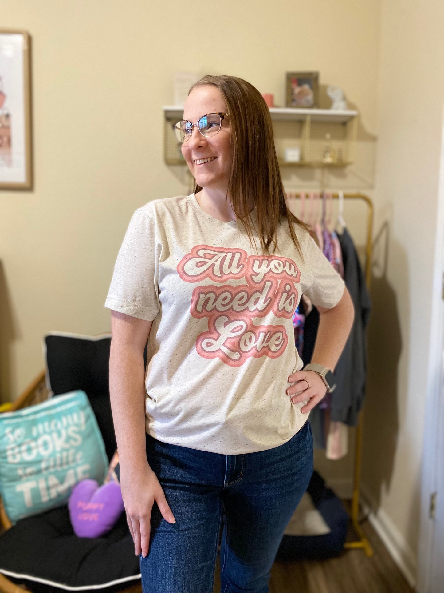 Retro All You Need is Love Tee