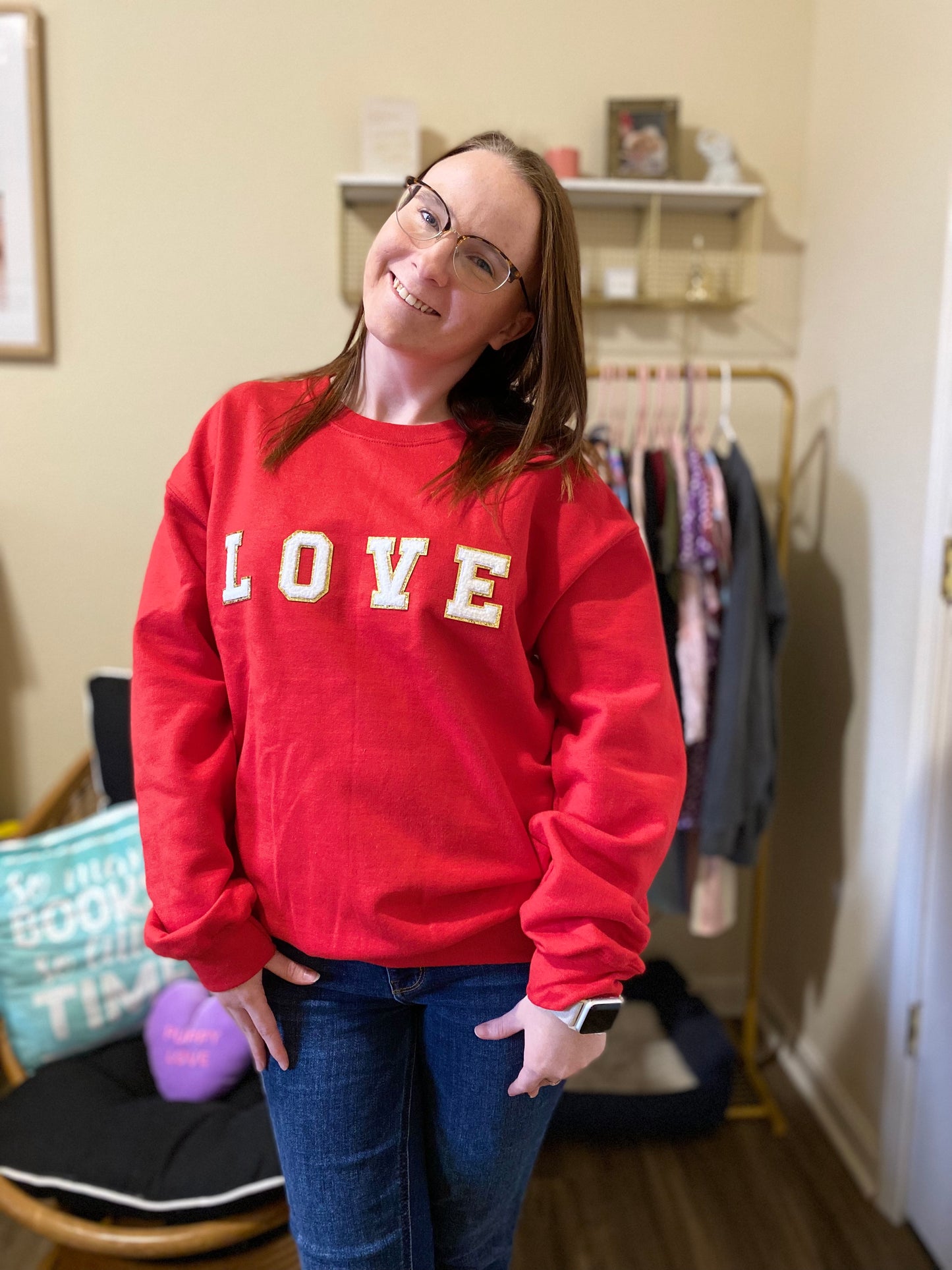Love Crewneck Sweaters