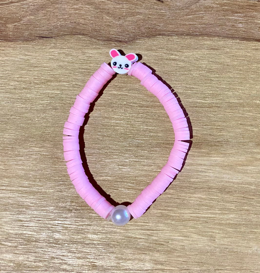 Pink Bunny Charm Single