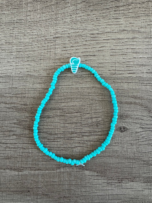 Light Blue Shell Charm Band